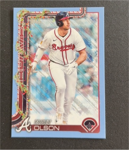 2025 Topps Holiday #H15 Matt Olson — front