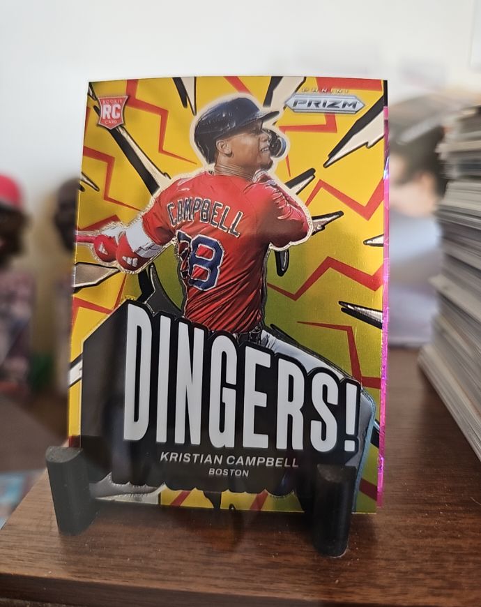 2025 Panini Prizm #9 Kristian Campbell Dingers! — front