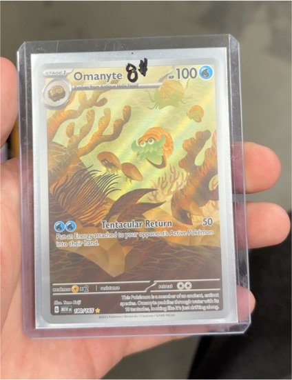 2023 Pokémon Scarlet & Violet 151 #180 Omanyte — front