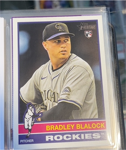 2025 Topps Heritage #351 Bradley Blalock — front