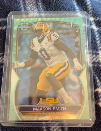 2022 Bowman University Chrome #9 Maason Smith — front