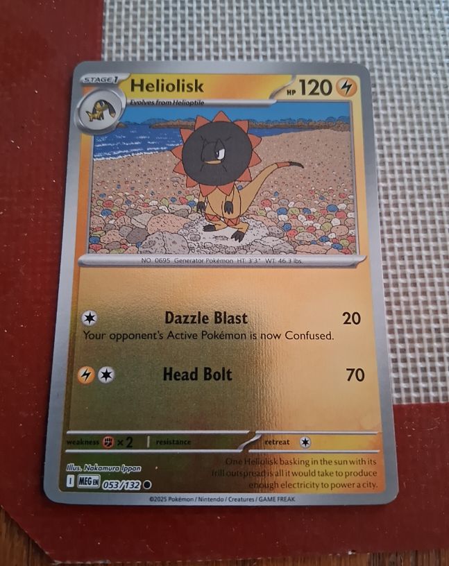 2025 Pokemon Mega Evolution #053 Heliolisk — front