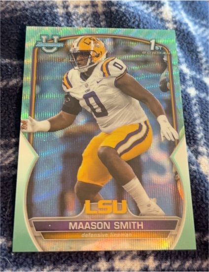 2022 Bowman University Chrome #9 Maason Smith — front