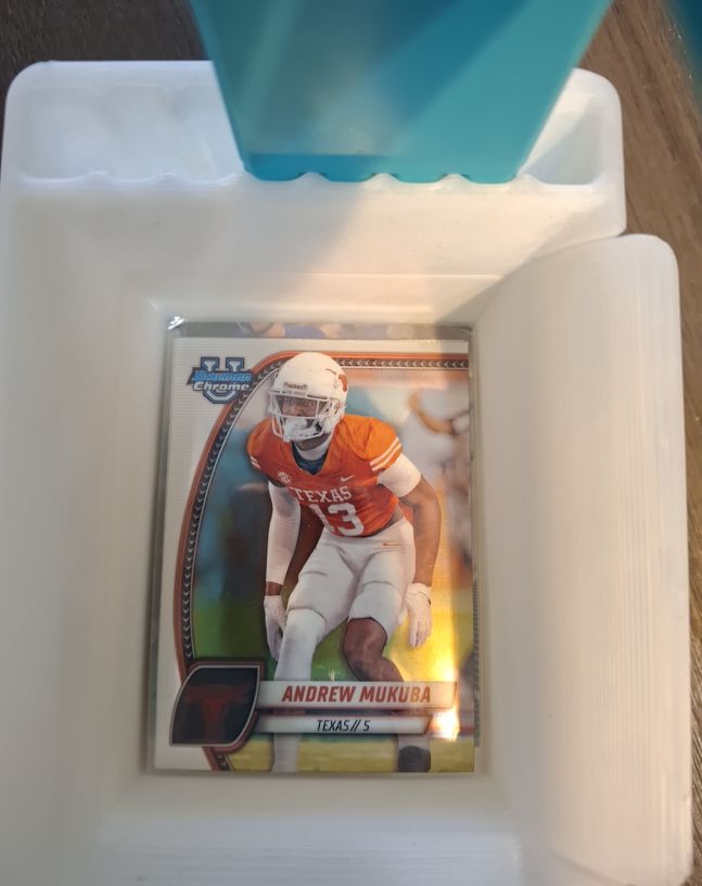2024 Bowman University Chrome #12 Andrew Mukuba — front