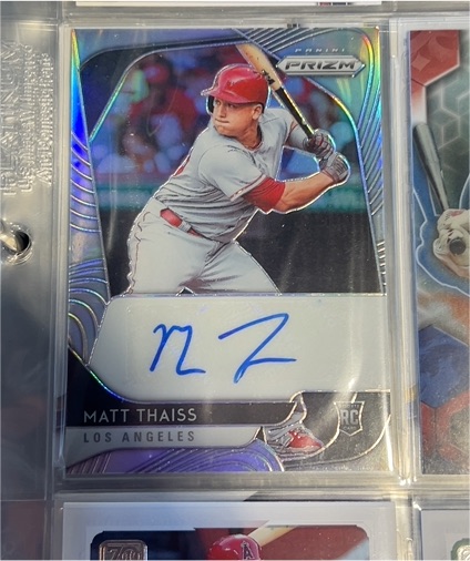 2020 Panini Prizm Rookie Autographs #RA-MT Matt Thaiss — front