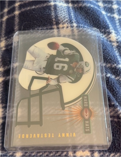 1999 Donruss Preferred QBC #15 Vinny Testaverde Hard Hats — front