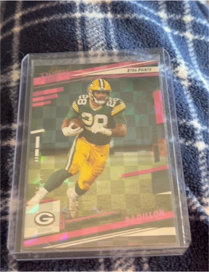 2022 Panini Prestige #106 AJ Dillon Xtra Points Red Parallel — front