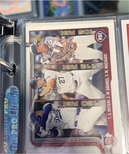 2025 Topps Series 1 League Leaders #86 Shohei Ohtani / Manny Machado / Willy Adames — front