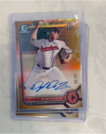 2022 Bowman Chrome 1st Bowman #Dylan DeLucia — front