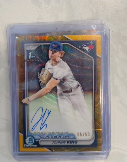 2024 Bowman Chrome Draft #CPA-JKI Johnny King — front