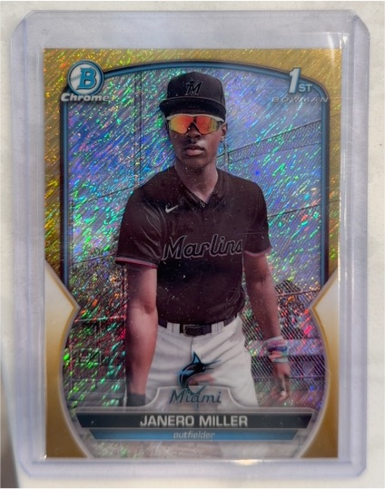 2023 Bowman Chrome #BCP-184 Janero Miller — front