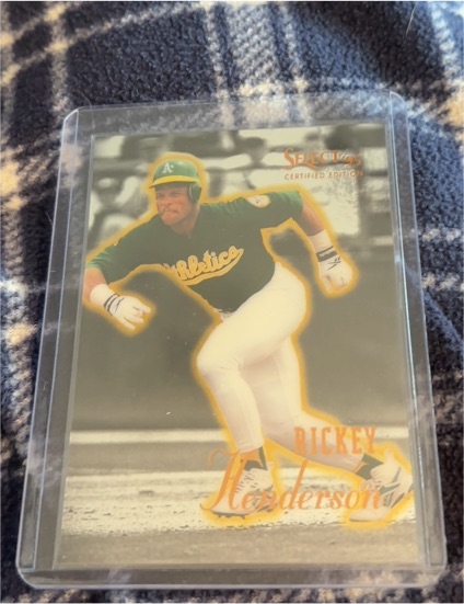 1995 Select Certified #41 Rickey Henderson — front