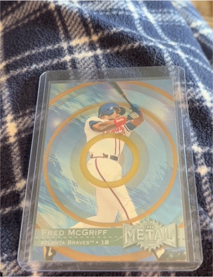 1996 Fleer Metal Universe #135 Fred McGriff — front