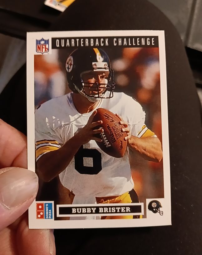 1991 Upper Deck Domino's The Quarterbacks #21 Bubby Brister — front