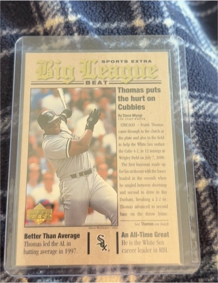 2000 Upper Deck Big League Beat #BB16 Frank Thomas — front