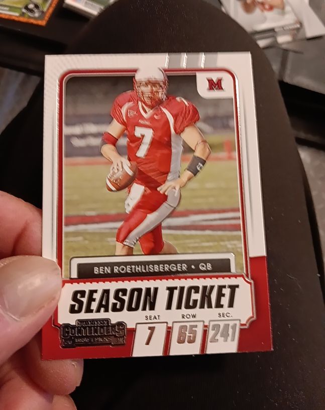 2021 Panini Contenders Draft Picks #12 Ben Roethlisberger Season Ticket — front
