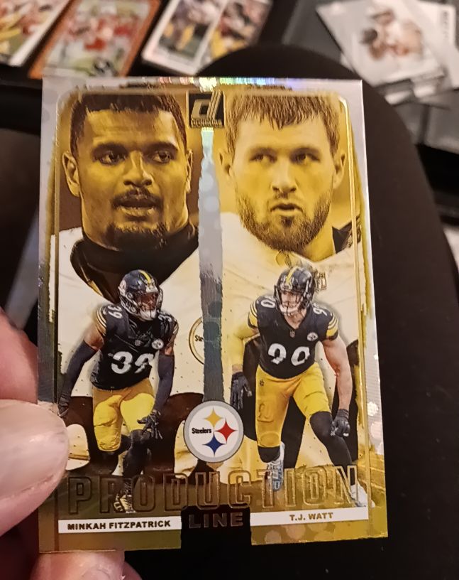 2024 Donruss #20 Minkah Fitzpatrick / T.J. Watt Production Line — front