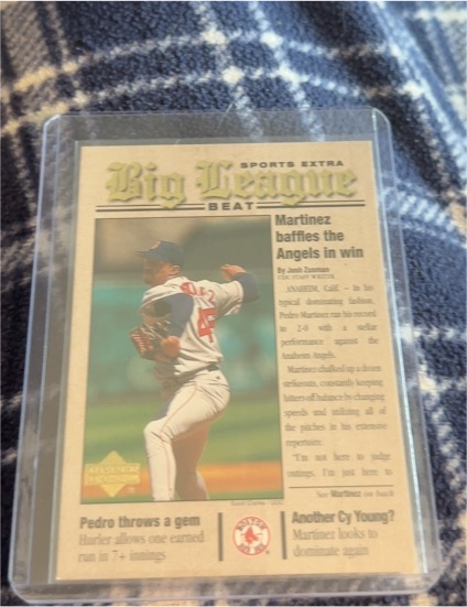 2001 Upper Deck Big League Beat #BB14 Pedro Martinez — front