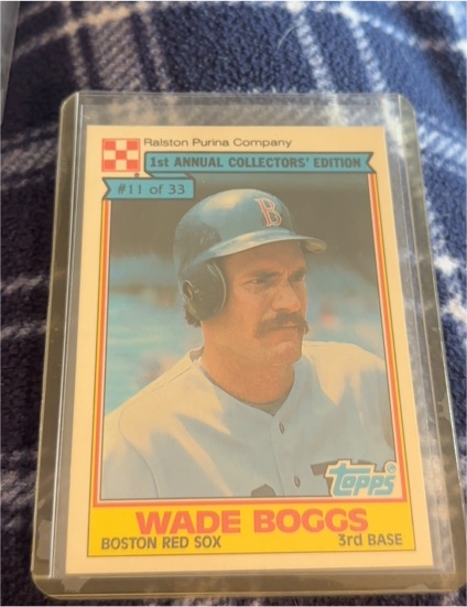 1984 Topps Ralston Purina #11 Wade Boggs — front