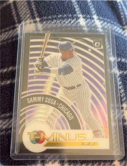 2021 Donruss Optic T-Minus 3 2 1 #TM9 Sammy Sosa Chicago Cubs — front