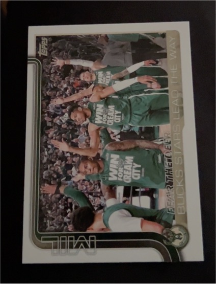 2025-26 Topps #281 Fear the Deer: Bucks Stars Lead the Way — front