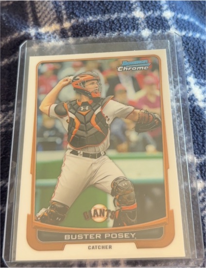 2012 Bowman Chrome #3 Buster Posey — front
