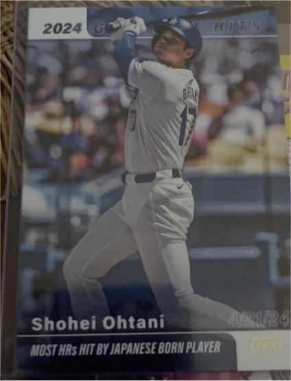 2025 Topps Series 1 #GH-8 Shohei Ohtani 2024 Greatest Hits — front