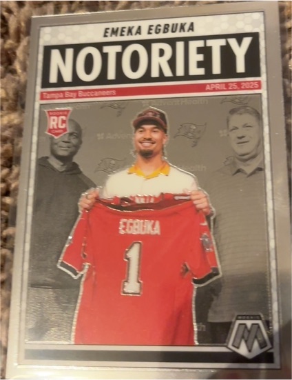 2025 Panini Mosaic #16 Emeka Egbuka Notoriety — front