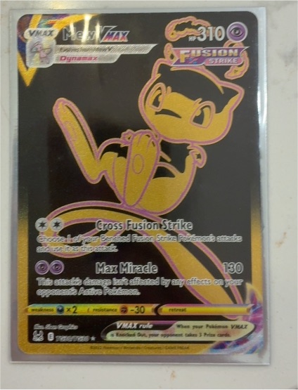 2021 Pokémon TCG Fusion Strike #TG30 Mew VMAX — front