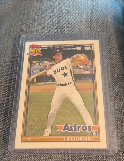 1991 Topps #565 Craig Biggio — front