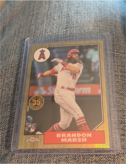 2022 Topps Chrome 1987 Topps #87BC-18 Brandon Marsh — front
