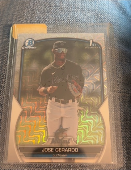 2023 Bowman Chrome Prospects #BCP-195 Jose Gerardo — front