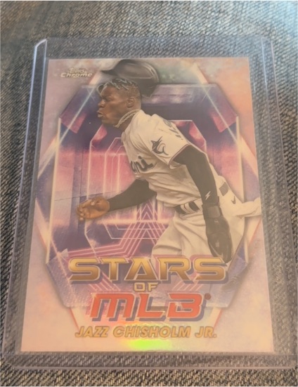 2023 Topps Chrome Stars of MLB #SMLBC-10 Jazz Chisholm Jr. — front