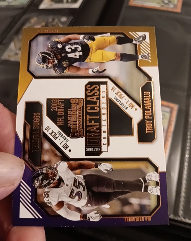 2024 Panini Contenders #20 Terrell Suggs / Troy Polamalu — front