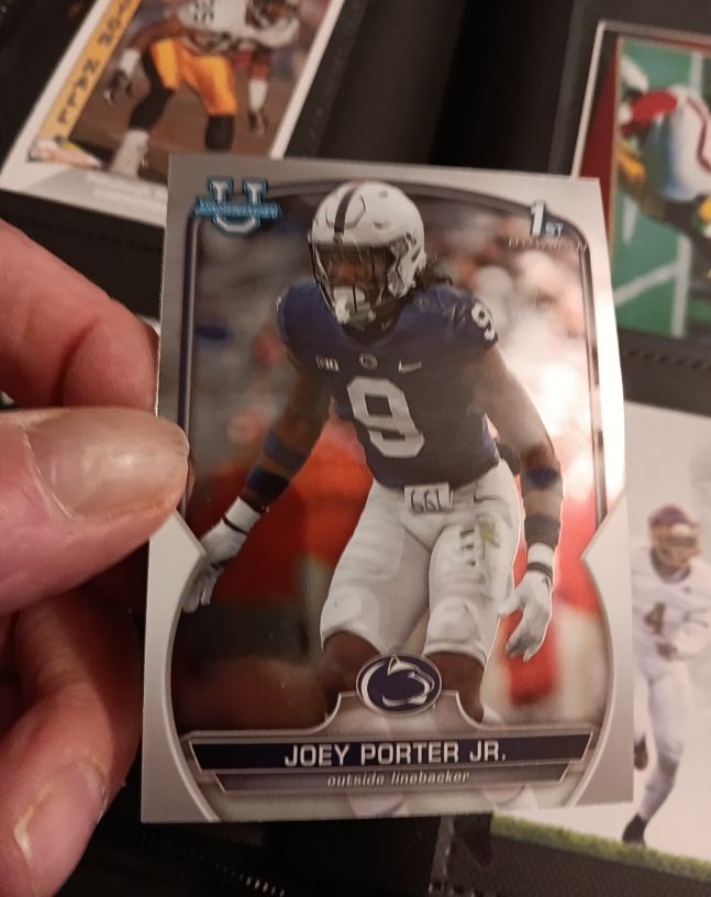 2022 Bowman University Chrome #79 Joey Porter Jr. — front