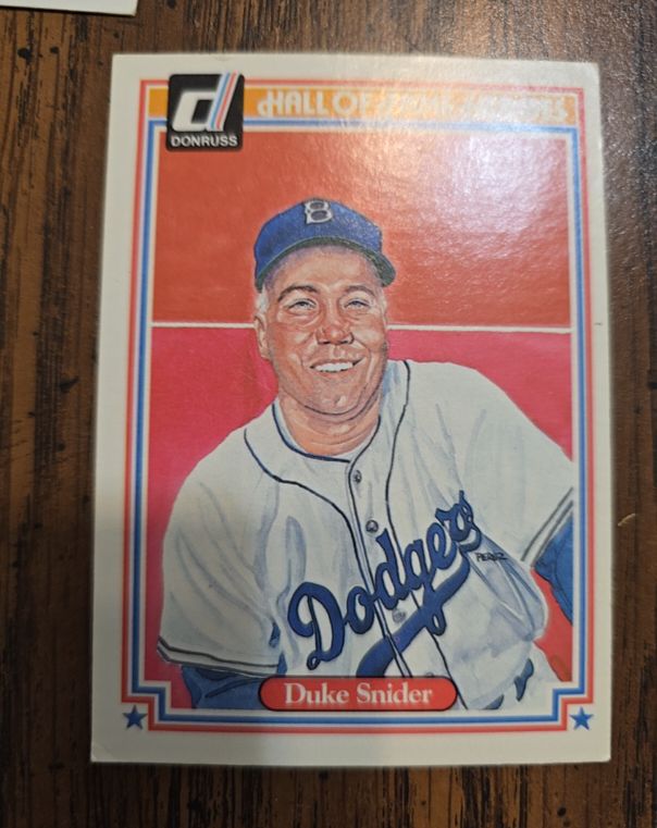 1983 Donruss Hall of Fame Heroes #14 Duke Snider — front