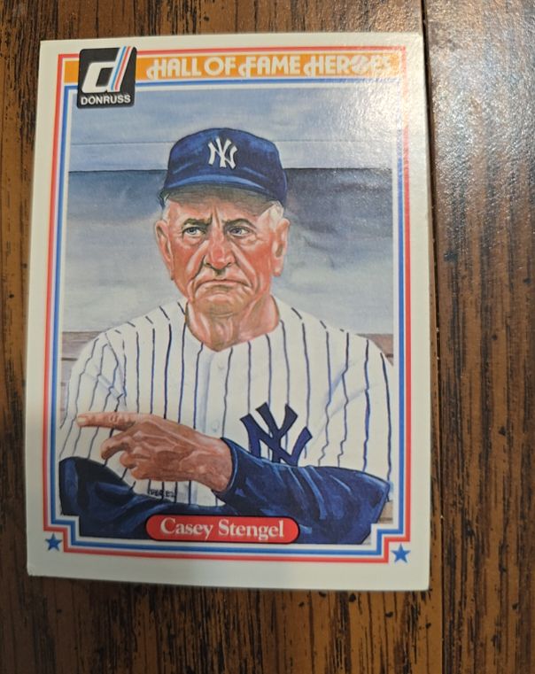 1983 Donruss Hall of Fame Heroes #37 Casey Stengel — front
