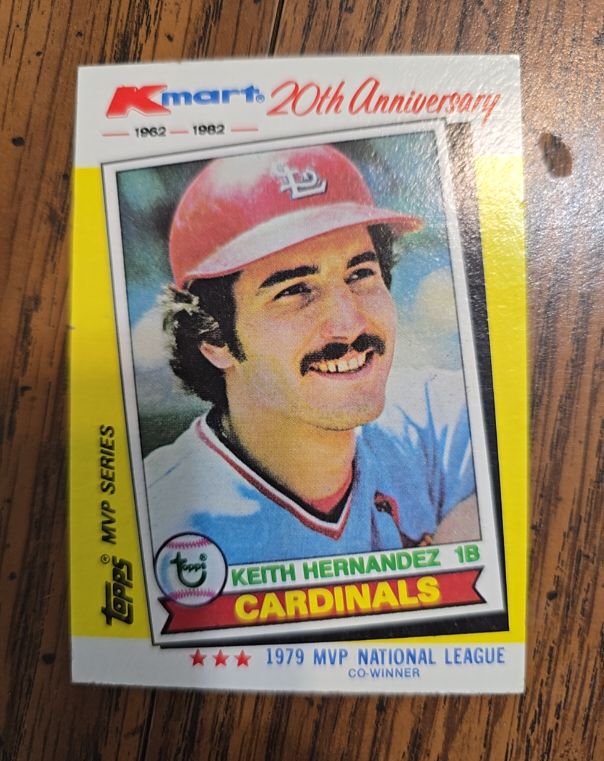 1982 Topps Kmart 20th Anniversary #36 Keith Hernandez — front