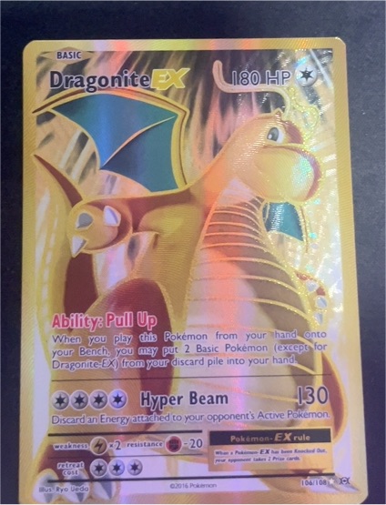 2016 Pokémon XY Evolutions #106 Dragonite EX — front