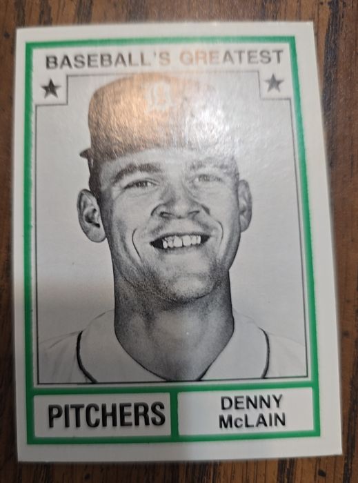 1982 TCMA Baseball's Greatest - Pitchers #1982-40 Denny McLain — front