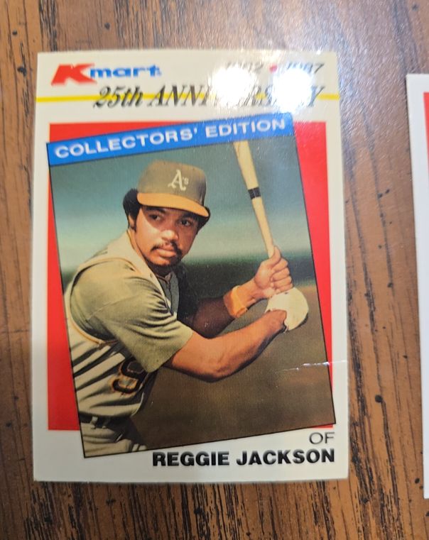 1987 Topps Kmart 25th Anniversary #16 Reggie Jackson — front