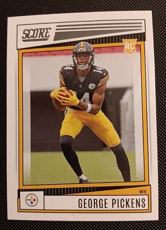 2022 Panini Score #383 George Pickens Rookie Pittsburgh Steelers — front