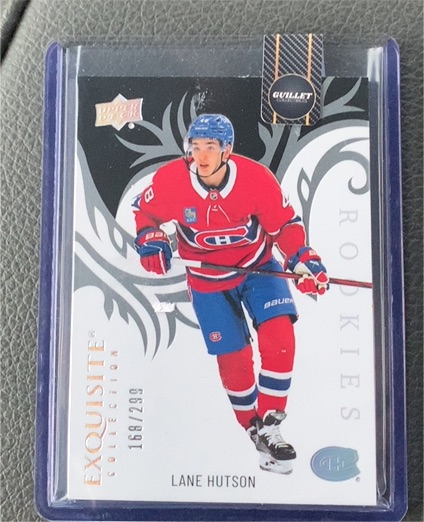 2024-25 Upper Deck Ice Exquisite Collection Rookies #R-37 Lane Hutson — front