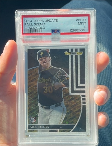 2024 Topps Update #BG17 Paul Skenes Black Gold — front