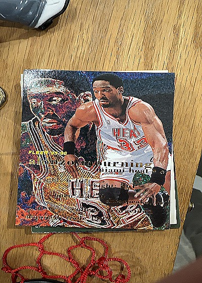 1995-96 Fleer #235 Alonzo Mourning — front