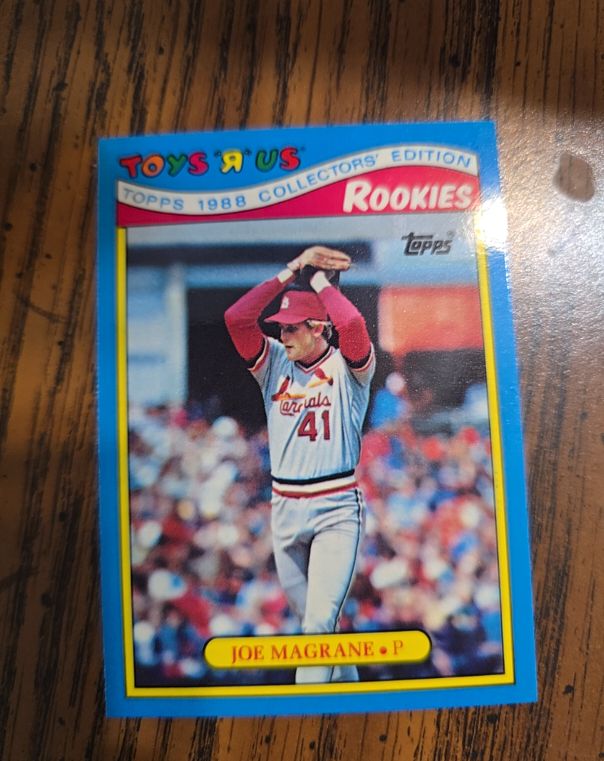 1988 Topps Toys R Us Rookies #15 Joe Magrane — front