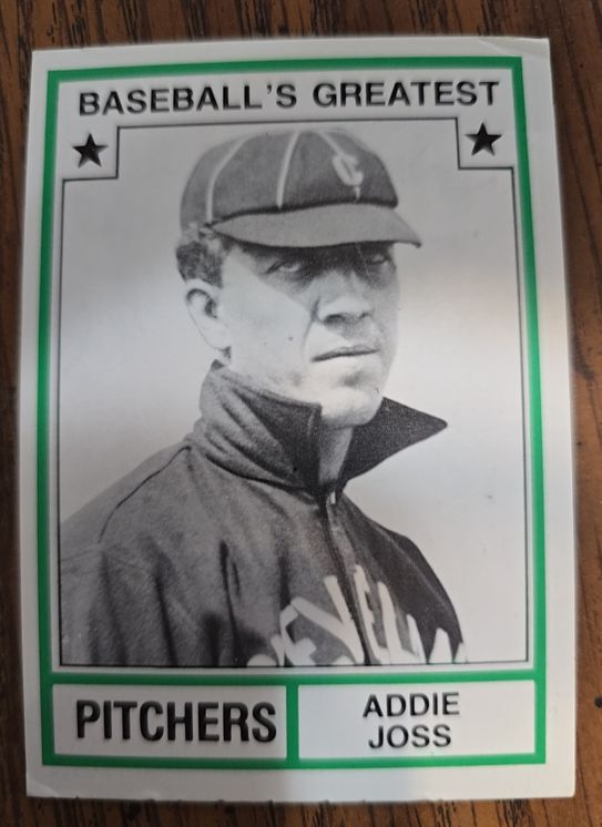 1982 TCMA Baseball's Greatest Pitchers #43 Addie Joss — front