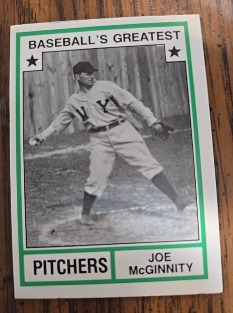 1982 TCMA Baseball's Greatest Pitchers #33 Joe McGinnity — front