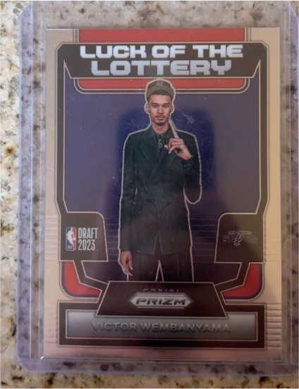 2023-24 Panini Prizm #7 Victor Wembanyama Luck of the Lottery — front