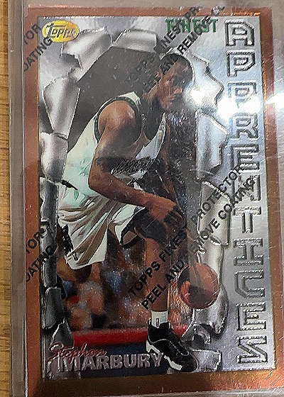 1996-97 Topps Finest #62 Stephon Marbury — front